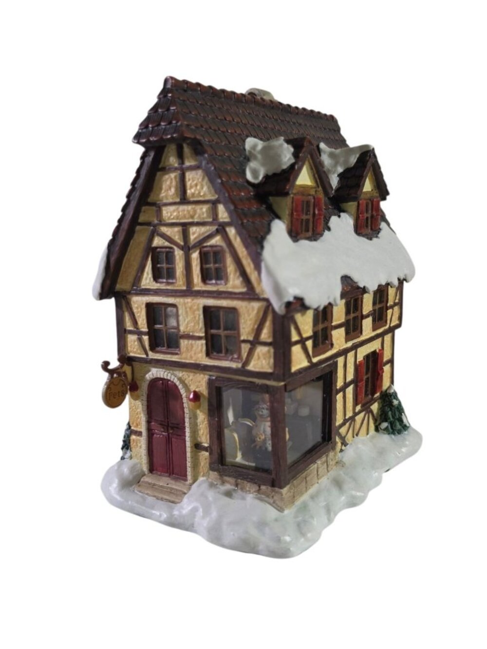 Vintage Furry Friends Pet Shop Berta Hummel Christmas Village Hawthorne Village